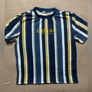 GUESS Originals Men’s Medium Vintage Inspired Striped Tee- 80’s 90’s